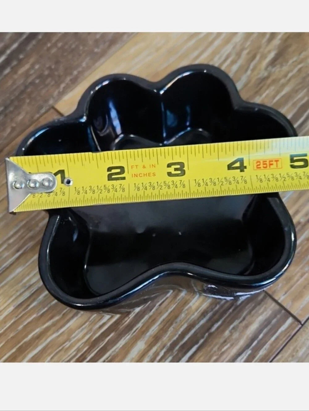 Sand + Paws Paw Pawprint Dog Black Candle Holder